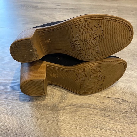 Roxy faux Suede Black Women's Ankle Boots - Picture 8 of 13